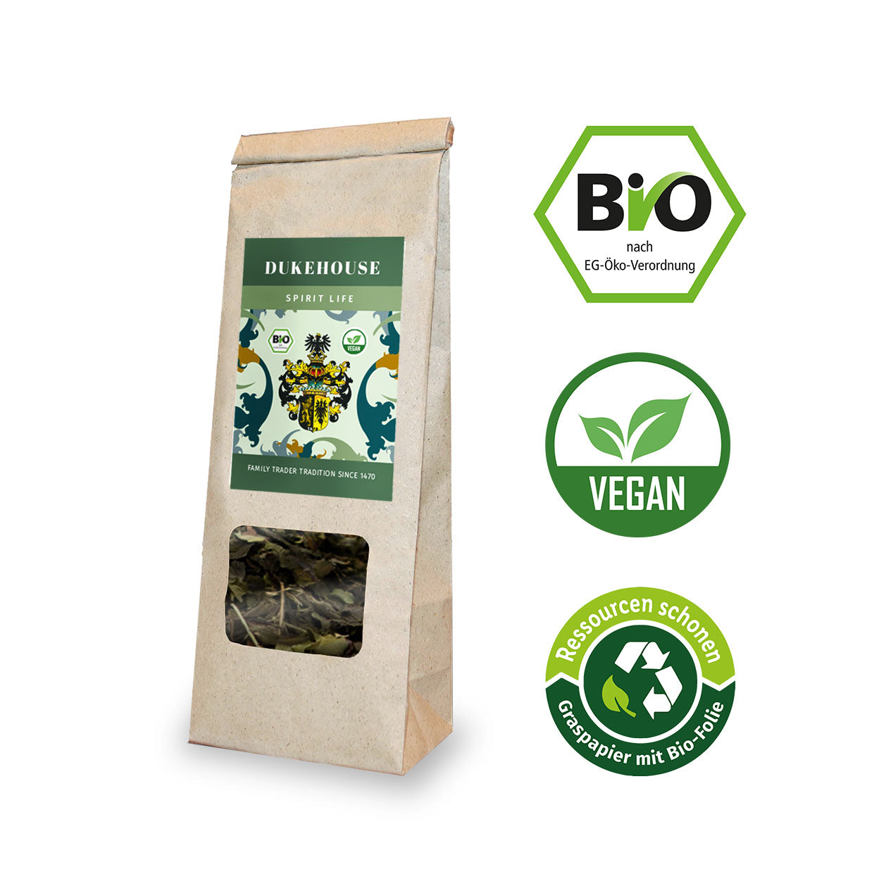BODY & SPIRIT Grüner Tee und Matcha - 100G Bio Energiekick für Deinen Arbeitstag