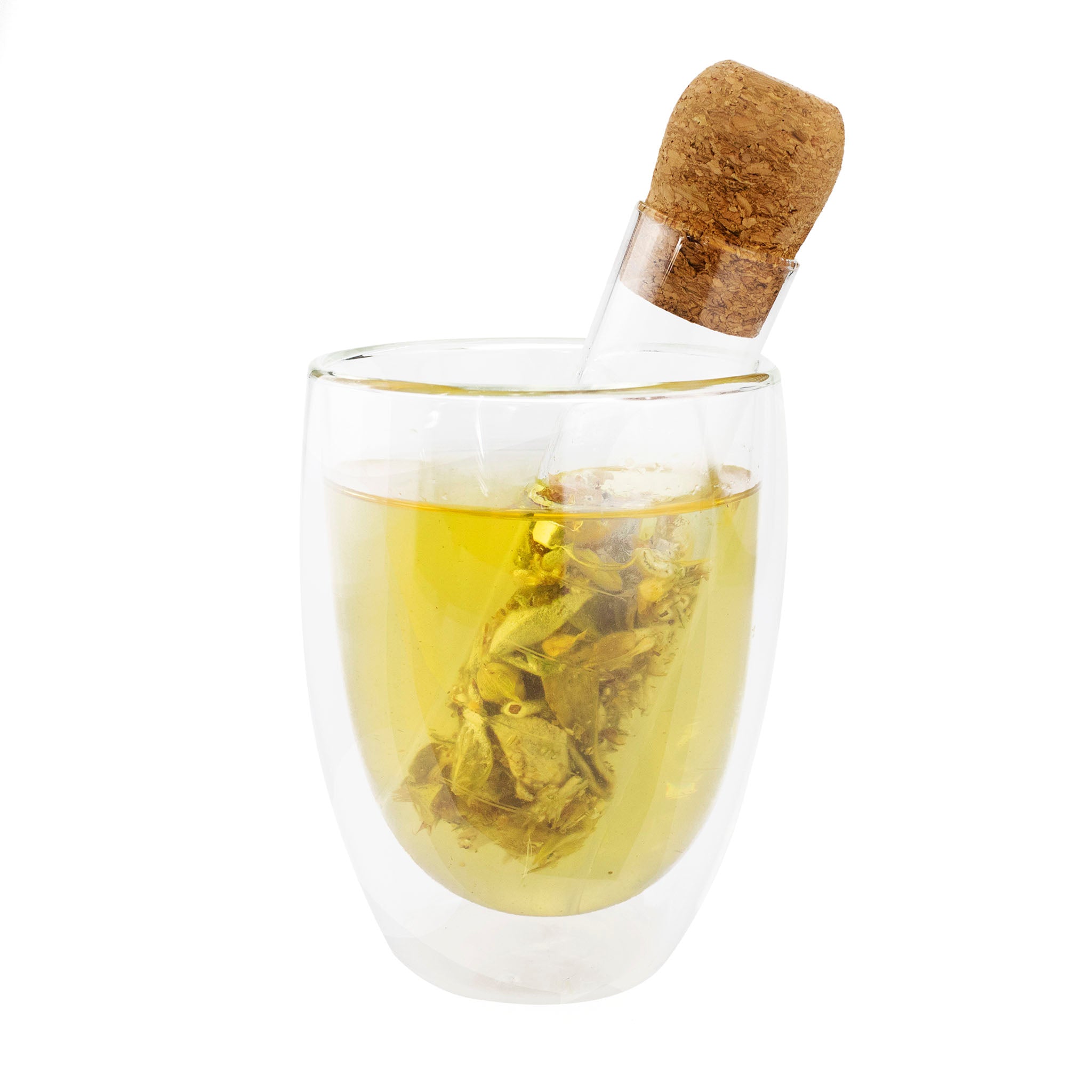 Handgefertigter Tee Infuser aus hitzebeständigem Borosilikatglas